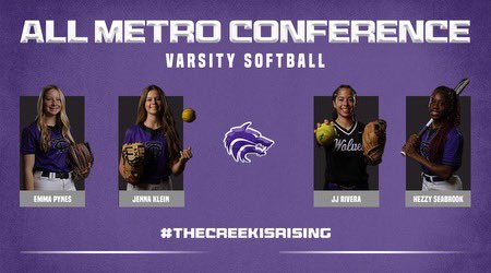 Thankful to be an all Metro Conference selection for the 2nd year in a row!!!Congrats to my teammates as well!! Go Wolves!! 💜🐺 @WildfirePaulson