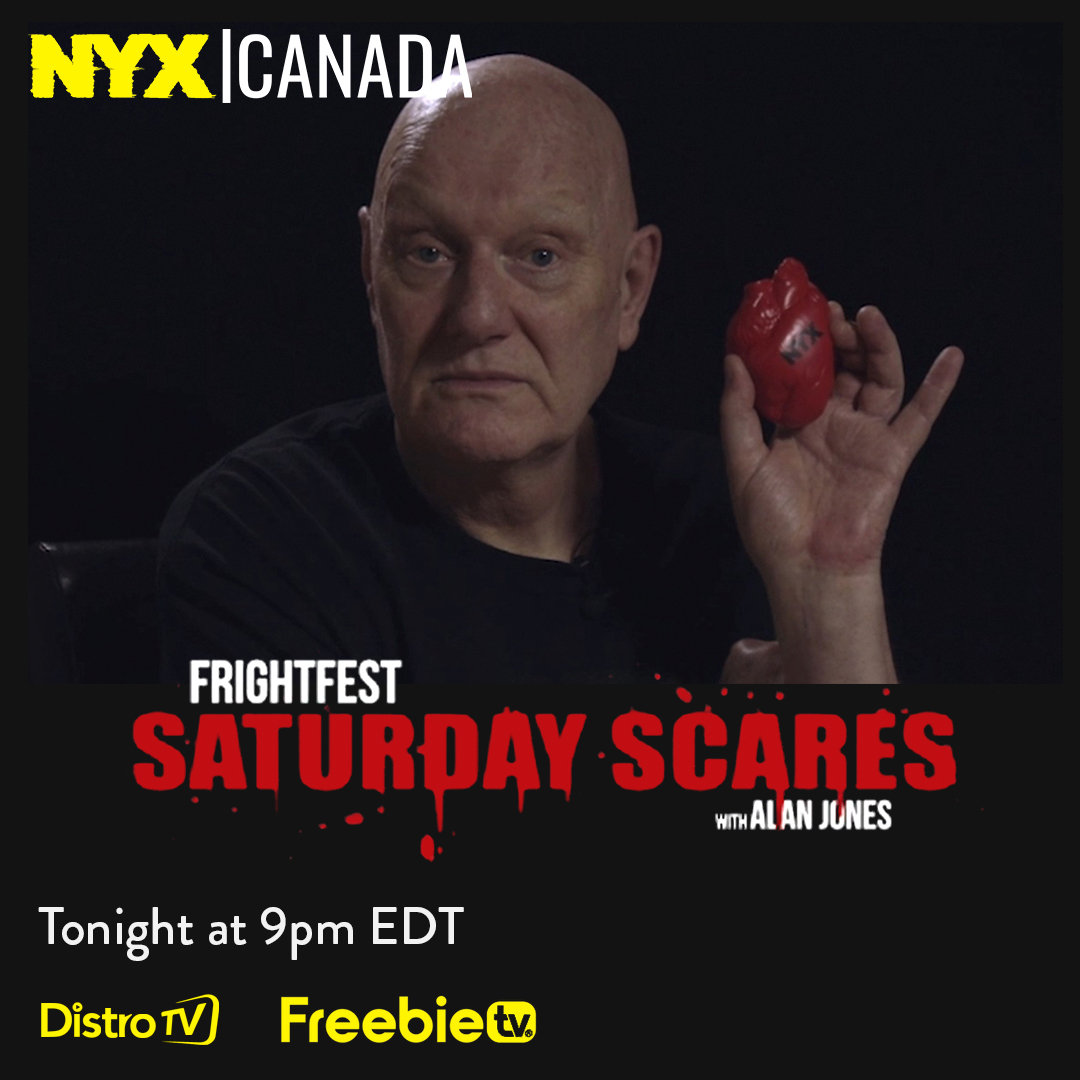 .@alanfrightfest is back with another @FrightFest Saturday Scares at 9pm EDT and tonight its William Castle's '13 Ghosts,' a movie where a family inherit a haunted house with spectres visible through special glasses... nyxtv.ca/watch-nyx-live bit.ly/3VsBbON #freetoscream