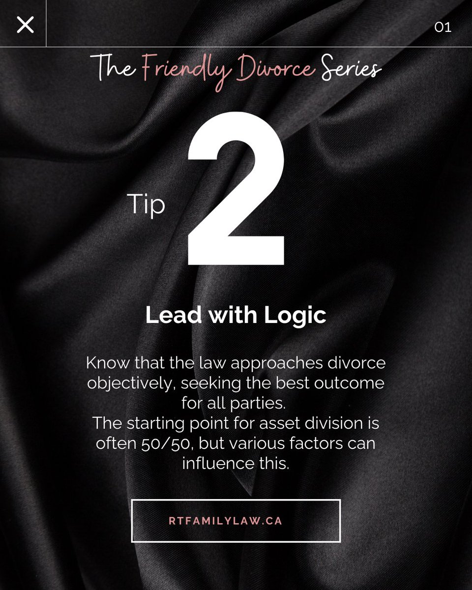 Its Friendly Divorce Tip Friday!

Although it's not always easy, a friendly divorce is achievable.

Don't forget to follow us so you won't miss out on these valuable insights!

#AmicableDivorce #FamilyLaw #PeacefulSeparation #LegalSupport #RTFamilyLaw