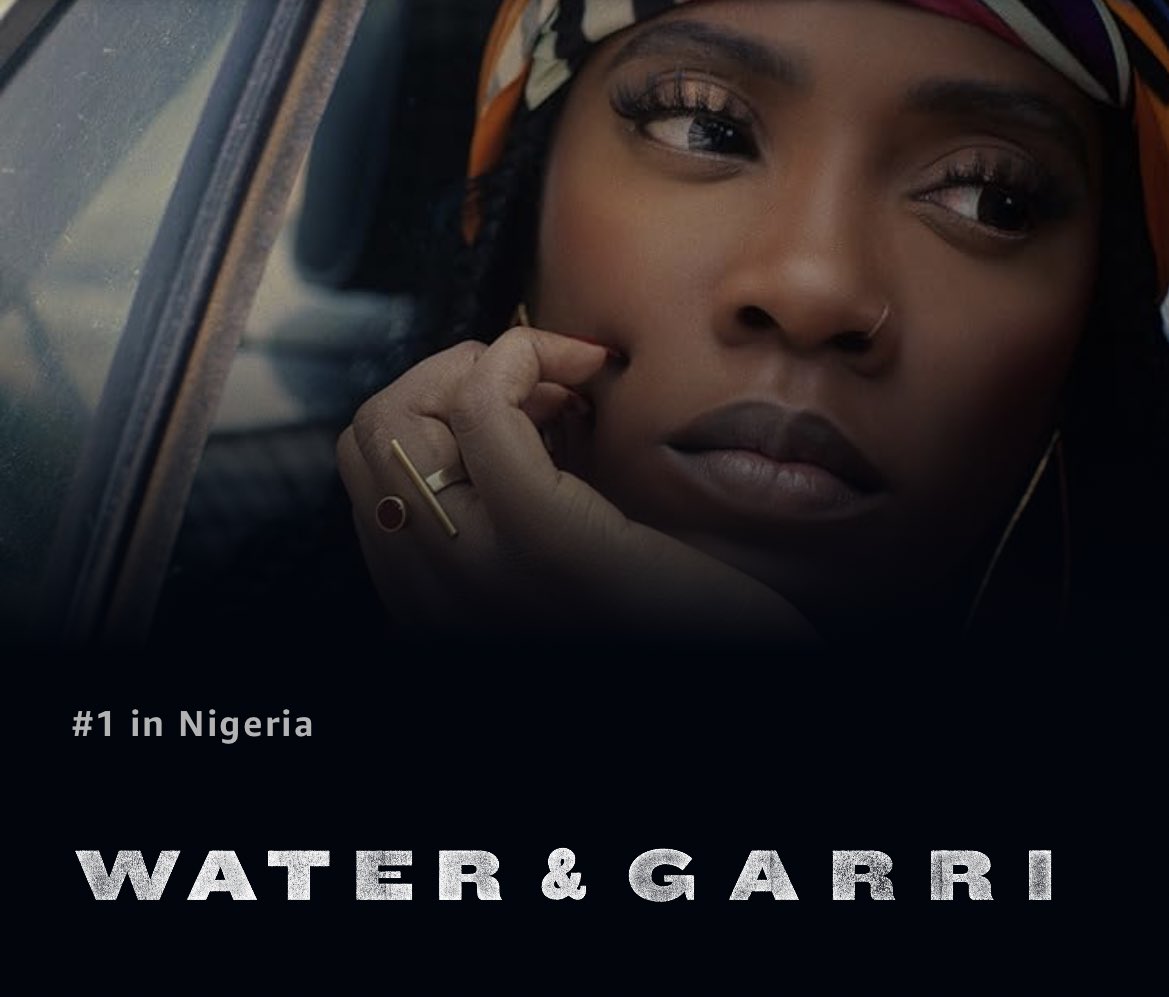 .@TiwaSavage's Water & Garri film is now #1 film on Prime Video Nigeria 🇳🇬
