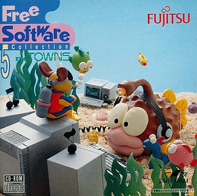 the covers for Fujitsu's Free Software Collection disks from the 90s were perfect