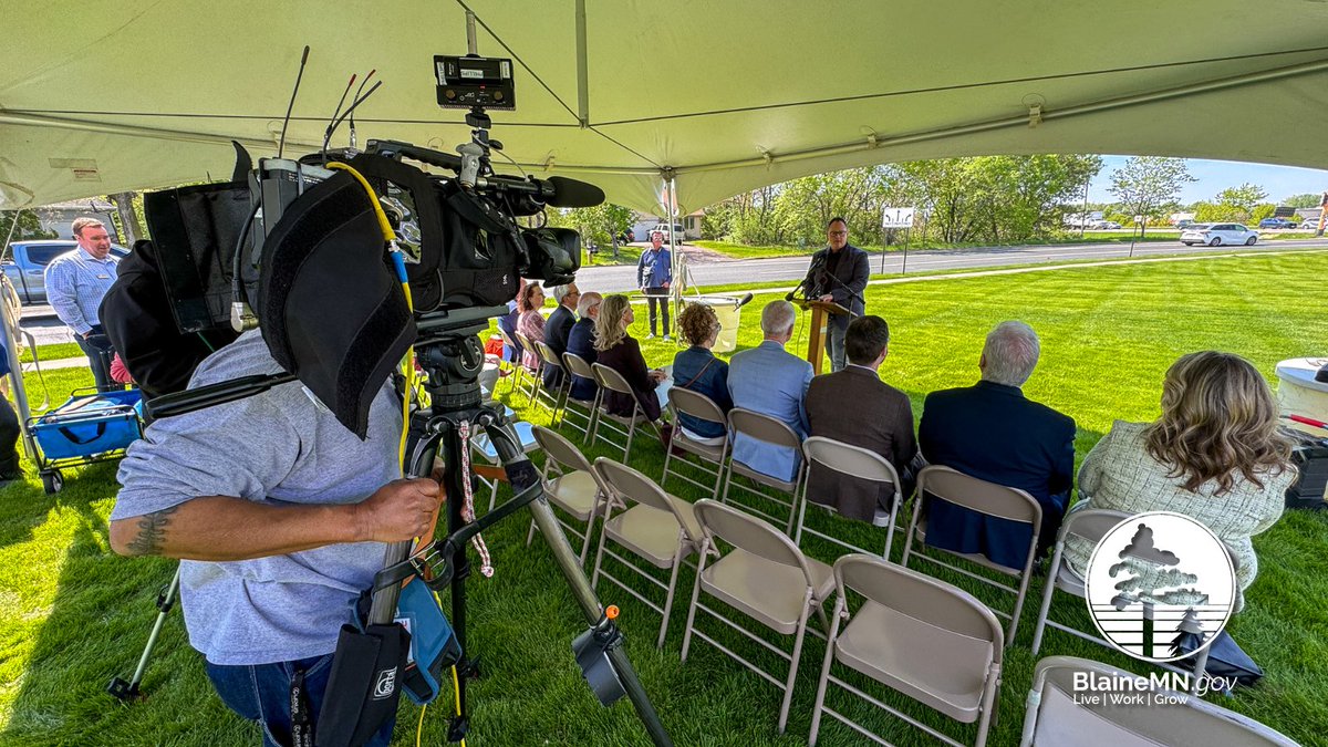 .@GOPMajorityWhip visited Blaine today to celebrate additional federal funding for the Hwy 65 reconstruction project. $4 million from the recent round of congressional directed spending will reconstruct Hwy 65 intersections from 99th to 117th Ave. More at BlaineMN.gov/ThriveOn65