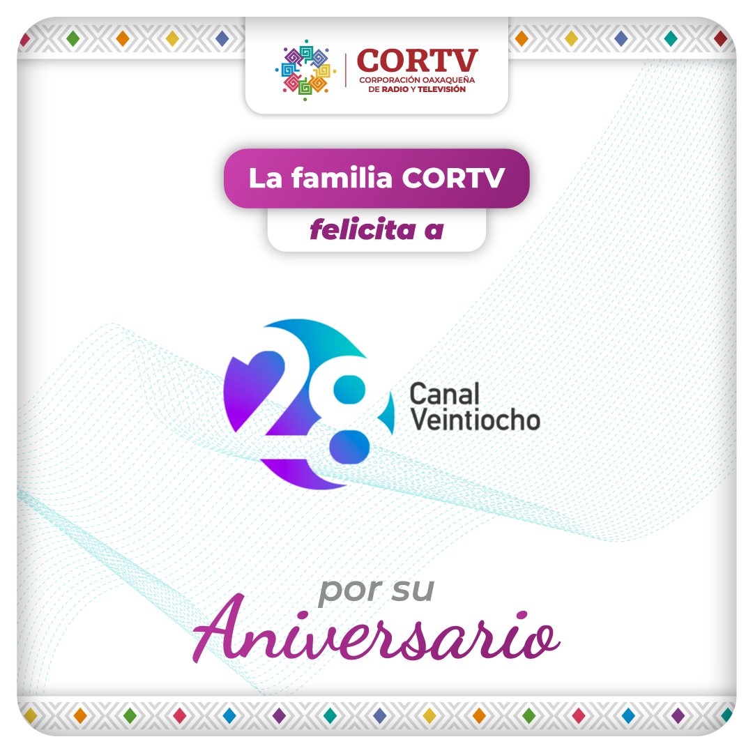 🥳La familia de la #CORTV celebra el 42 Aniversario de @canal28nl. 🎊 Deseamos que sumen muchos años más de éxito. 🎉
