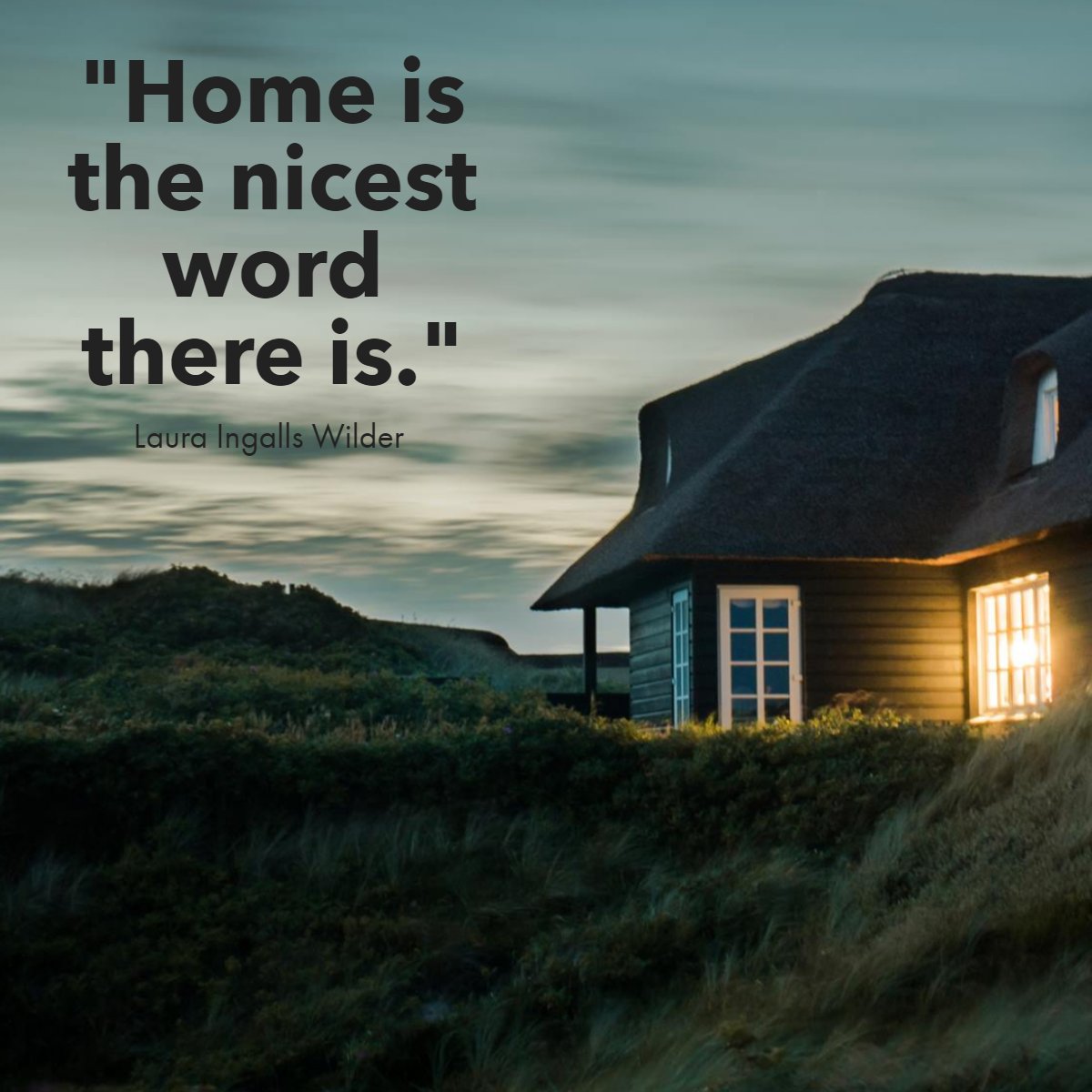 'Home is the nicest word there is.' 
― Laura Ingalls Wilder 📖

#home #quote #word #family #requotes #quoteoftheday #lauraingallswilder
 #boyntonbeachrealestate #southfloridarealtor #palmbeachrealtor #marketreport #homedesigntrends #homeforsaleflorida