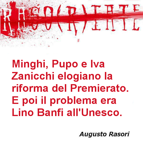 #Minghi #Pupo #IvaZanicchi #Premierato #Unesco #GovernoMeloni #ClaudiaGerini #10maggio