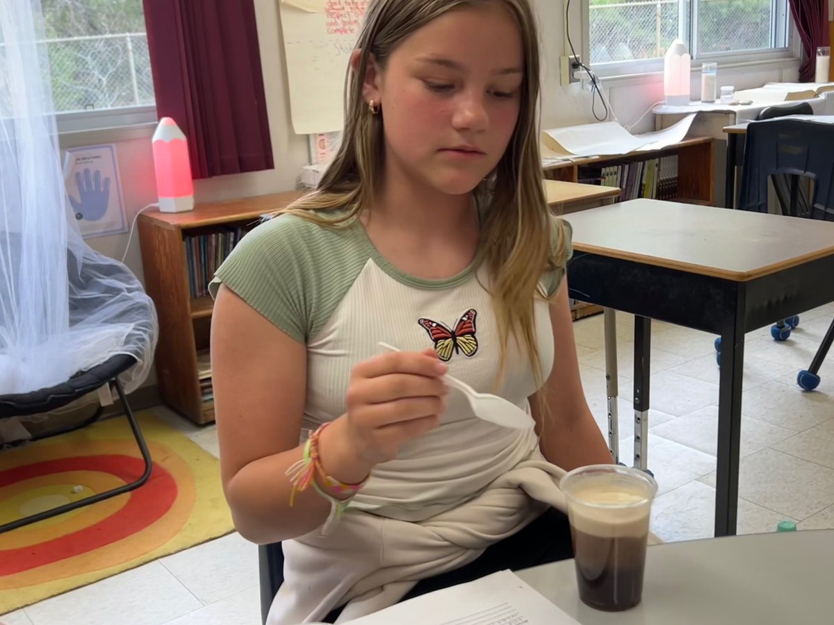 Our Grade 5’s experimented with creating root beer floats for the class using States of Matter: a solid (ice cream), liquid (root beer) and gas (foam). @alcdsb @alcdsb_omer #ALCDSBBlessed