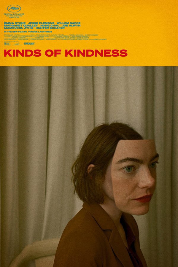 earlybirdcomix's tweet photo. I anticipate Yorgos’ films more than any other director … since #dogtooth ………. watch this w/ me: KINDS OF KINDNESS ||| Official Teaser ||| Searchlight Pictures >>> https://t.co/88HVqspmFc via @searchlightpics 

These posters made my day https://t.co/pgQzKg8gSA