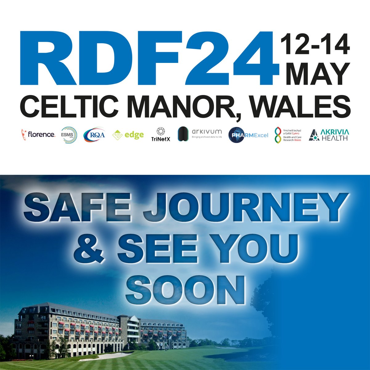 The Research and Development Forum would like to wish everyone heading to RDF24 a safe and speedy journey. The Conference commences this evening with two personal development workshops, before 2 full days of content. We look forward to seeing you in Wales. #RDF24