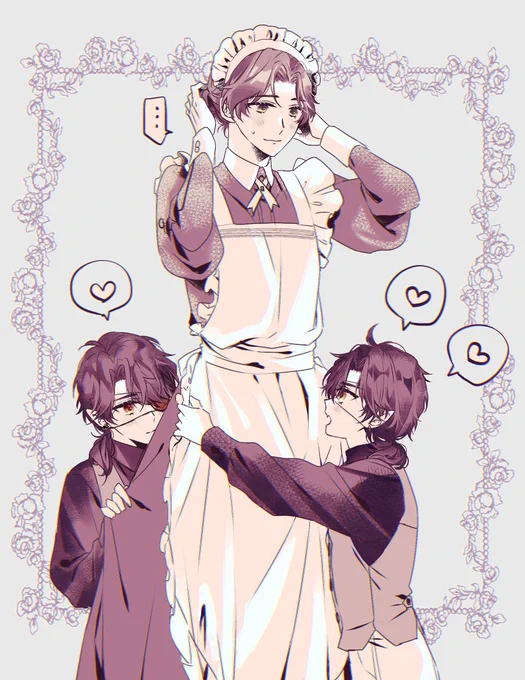 メイドの日なのに何も描けなかったので前に描いた男妈妈置いとこ…🦇
またリベンジしたい… 