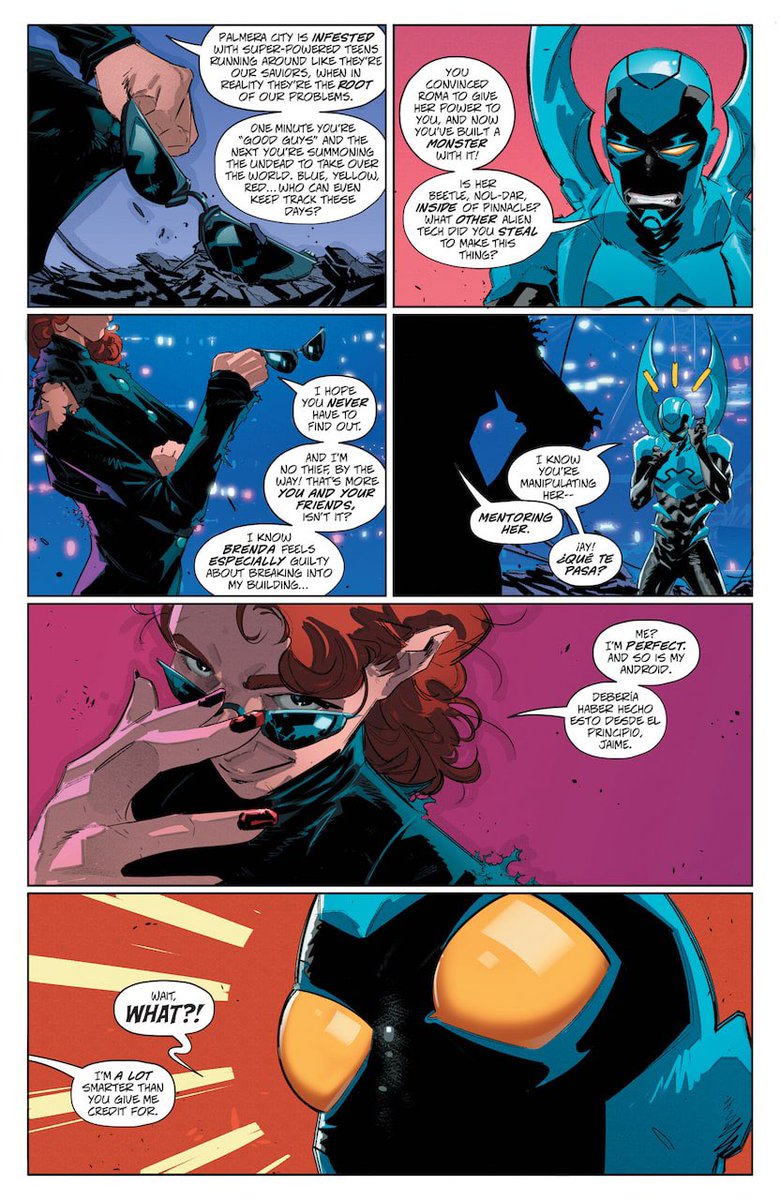 Blue Beetle # 09 preview ! Out next Tuesday!! Amazing work by all team blue! 💙🪲 @losthiskeysman @LetteringBear Wil Quintana @amarino2814 @DCOfficial @thedcnation