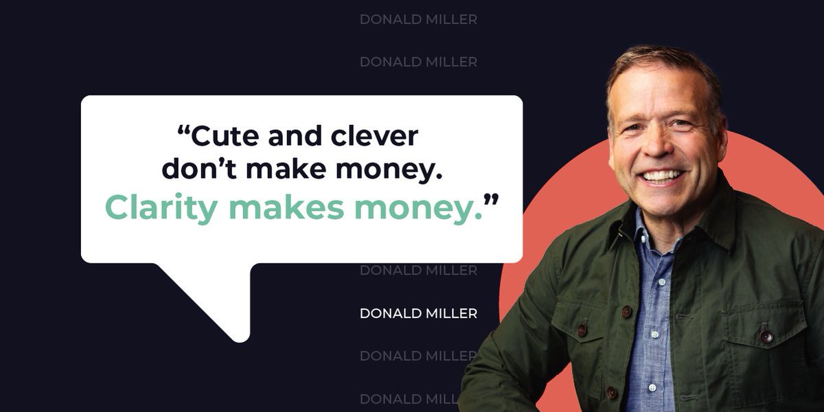 storybrand's tweet image. Marketing is NOT about being the wittiest or the most creative. It’s about being the most helpful and the easiest to understand!

Remember…

People don’t buy the best products. They buy the products they can understand the fastest. 

Clarity. Always. Wins. 🏆