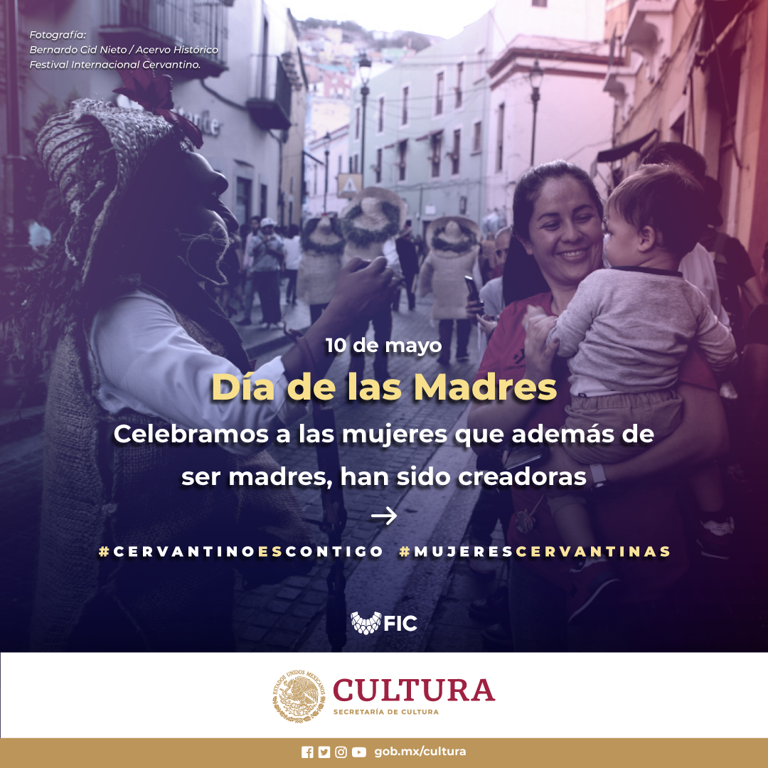 Celebramos este día recordando que las #MujeresCervantinas son madres y artistas. 🎨 ⬇️Abrimos hilo: #CervantinoEsContigo #DíaDeLasMadres