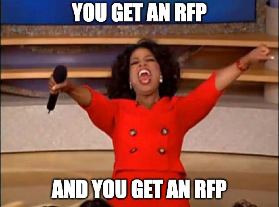 if ur project is an… 

OFT OFT OFT
ONFT ONFT ONFT
OAPP OAPP OAPP

u should respond to the…
RFP RFP RFP