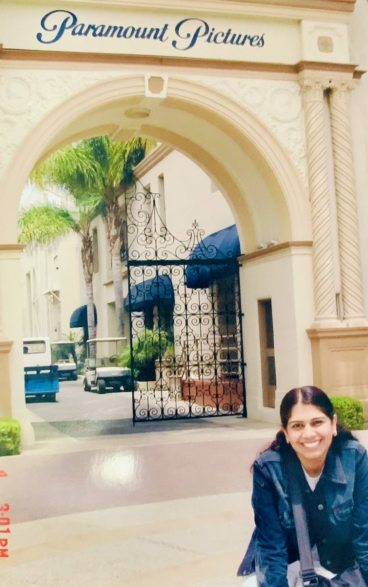 Baby writer Sona at the #Paramount lot a hundred years ago with stars in her eyes.