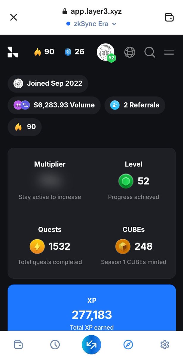 so @layer3xyz season1 ended
and this is my honest work.
joined layer3 in sep 2022
i had 25$ in my wallet at that time.
i got @Aptos
airdrop of worth 1200$ so i got some funds to do more quests.
I kept completing quest and in next few months i got arbitrum airdrop of 3200$.
⬇️