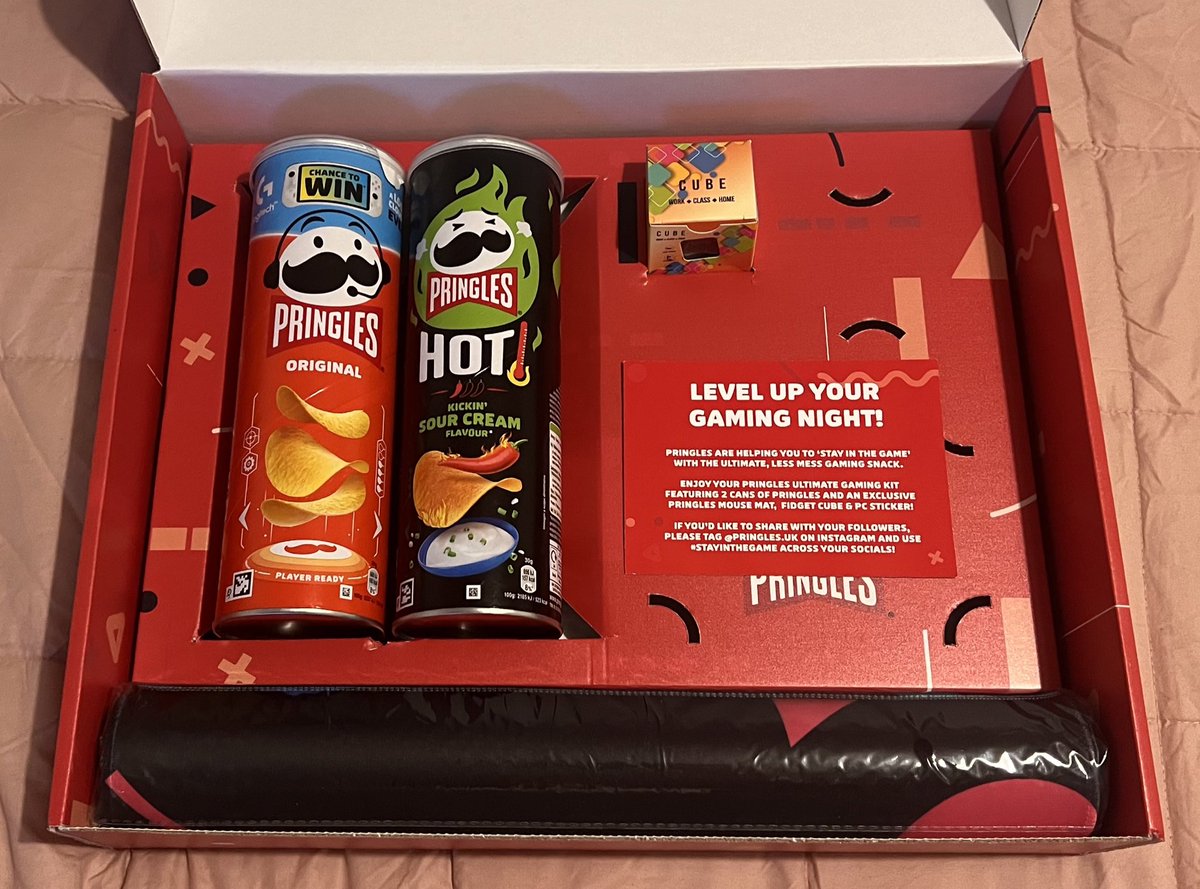 very late to the party but a huge thank you to @nse_gg for all of this great @Pringles_UK merch 🥰 can’t wait to use (and consume) it all!!