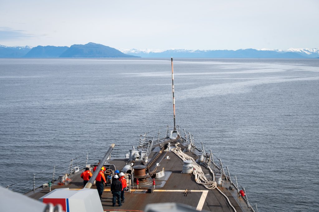 #ForwardFriday

USS William P. Lawrence (DDG 110) navigates through Stephens Passage enroute to Juneau, Alaska. William P. Lawrence is underway conducting routine operations in the U.S. 3rd Fleet area of responsibility. 

MC2 Lordin Kelly