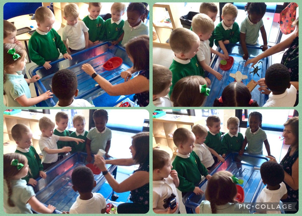 Our Nursery children have been exploring items that float and items that sink, making predictions and testing their theories. #YoungScientists