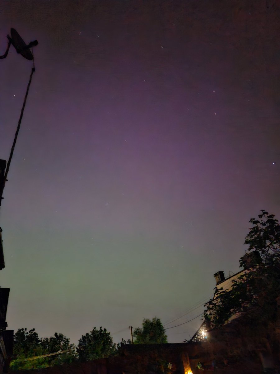 Better pictures from the back garden #auroraborealis