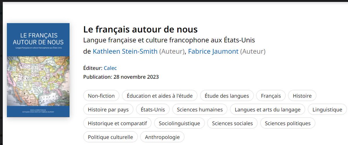 Coming soon! - 'Le français autour de nous' in the Bibliothèque des Amériques! Thank you!!! 🙂
