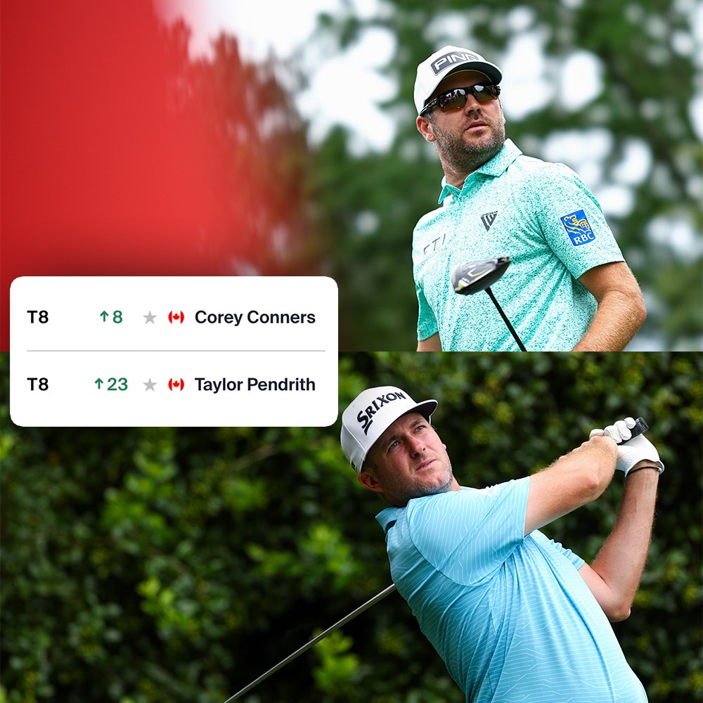 Looking good from @WellsFargoGolf with Rd. 2 play suspended: - @coreconn - @TaylorPendrith