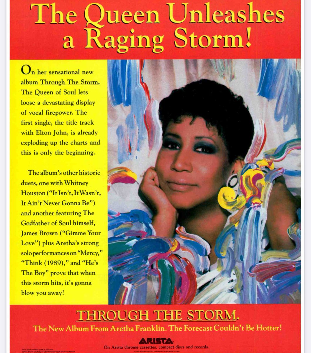 In the spring of 1989, a storm blew in … #ArethaFranklin released her new album.