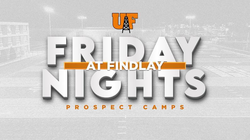 Come camp with the Oilers! 🟠⚫️ Get coached and evaluated by the entire @UFOilersFB staff…There are multiple opportunities to join us! Don’t miss out! Sign up 👇 findlayfootballcamps.totalcamps.com/shop/EVENT