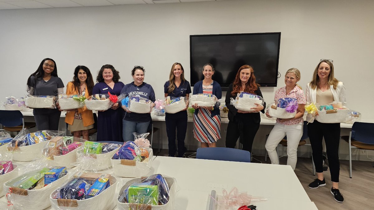 We are so thankful for all our wonderful donors who are helping us celebrate Mother's Day this year, including Duval County Medical Society Women in Medicine. Their team put together and donated dozens of care baskets for moms in our Shelter. Thank you for your generosity!