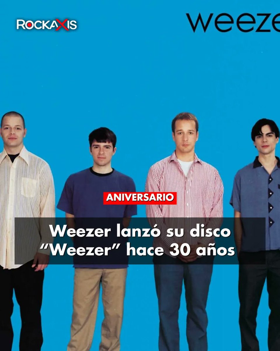 rockaxisoficial's tweet image. 🎉 ¡Doble celebración con Weezer! 🎉 

Hace 30 años, lanzaron su icónico "Blue Album" y hace 19 años, llegó "Make Believe". Revive estos clásicos con nuestro artículos en la web. 🎸💙✨👉🏼acortar.link/EEIWgZ

#Rockaxis #Weezer #BlueAlbum #MakeBelieve #Aniversario #Reseñas 🎶📀