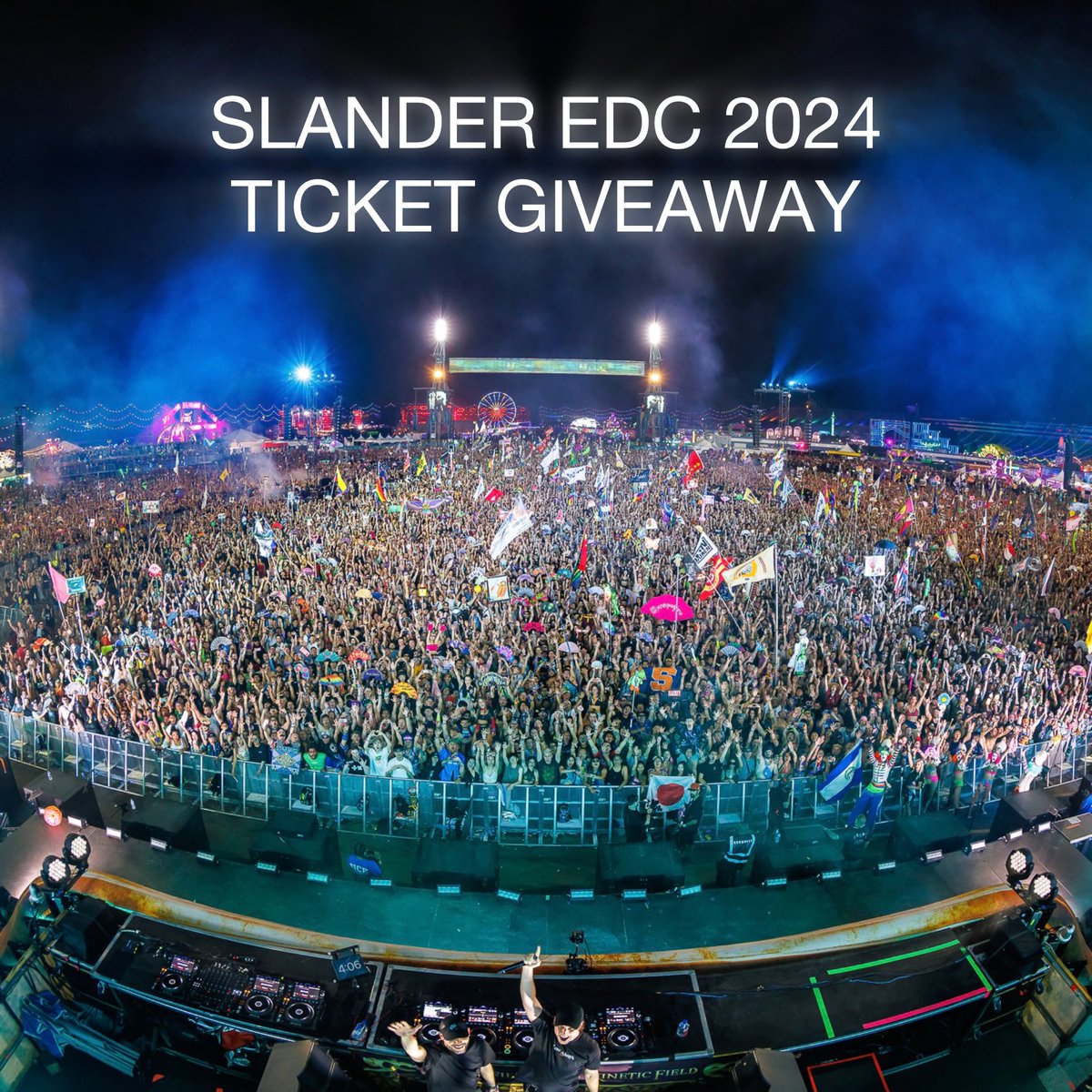 EDC 2024 TICKET GIVEAWAY ✨ Winner will receive 4 GA passes! TO ENTER: -Like & RT -Follow us & @__Before_Dawn__ -Tag 3 friends below Winner will be announced during our live next Tuesday 5/14 at 7:00PM PST 🏆 See you in Vegas very soooooon!!!! ❤️ SLANDER Friday // Cosmic