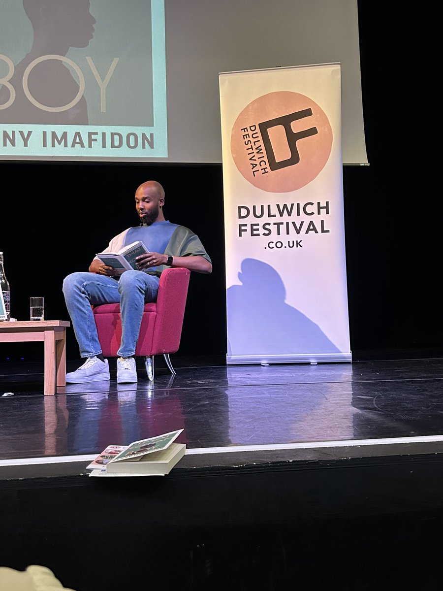 Great start to @DulwichFestival with @KennyImafidon. Looking forward to reading his book, ‘That Peckham Boy’.