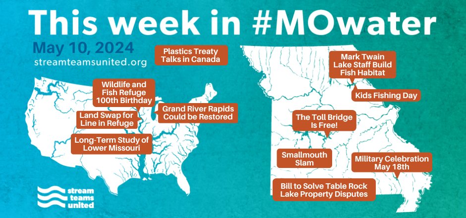 This week's #MOwater news, plus river safety training dates, and our last week of legislative session update. Learn more in our Friday news blast! Check out the ACA Level 3 training coming up May 29 and 30th at Meramec State Park! conta.cc/4a9NNjm