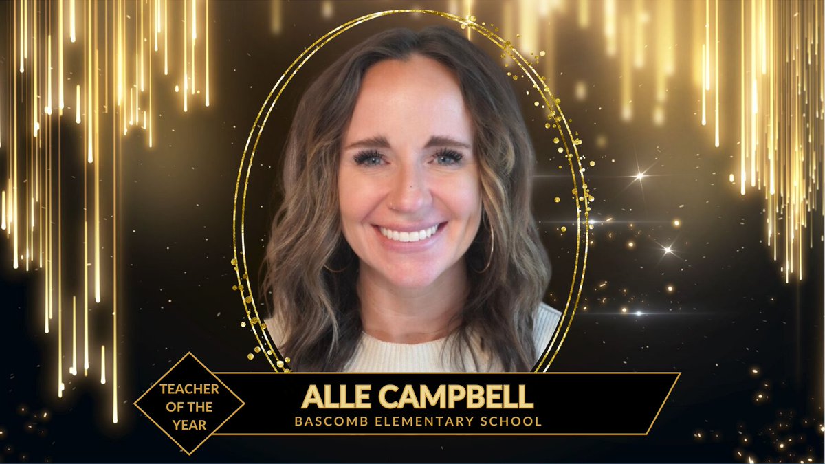 In honor of Teacher Appreciation Month, we’re celebrating a school 2024 Teacher of the Year each day!  Special Education teacher Alle Campbell, a 10-year educator, is the Teacher of the Year for Bascomb Elementary School: cherokeek12.net/post-detail/~b… #CCSDfam #ThankATeacher