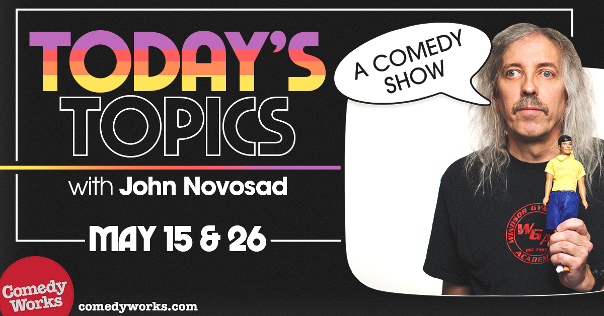 Two chances this month to catch @HippiemansPlan's show Today's Topics at Comedy Works! 🎟: bit.ly/4b7JfLR