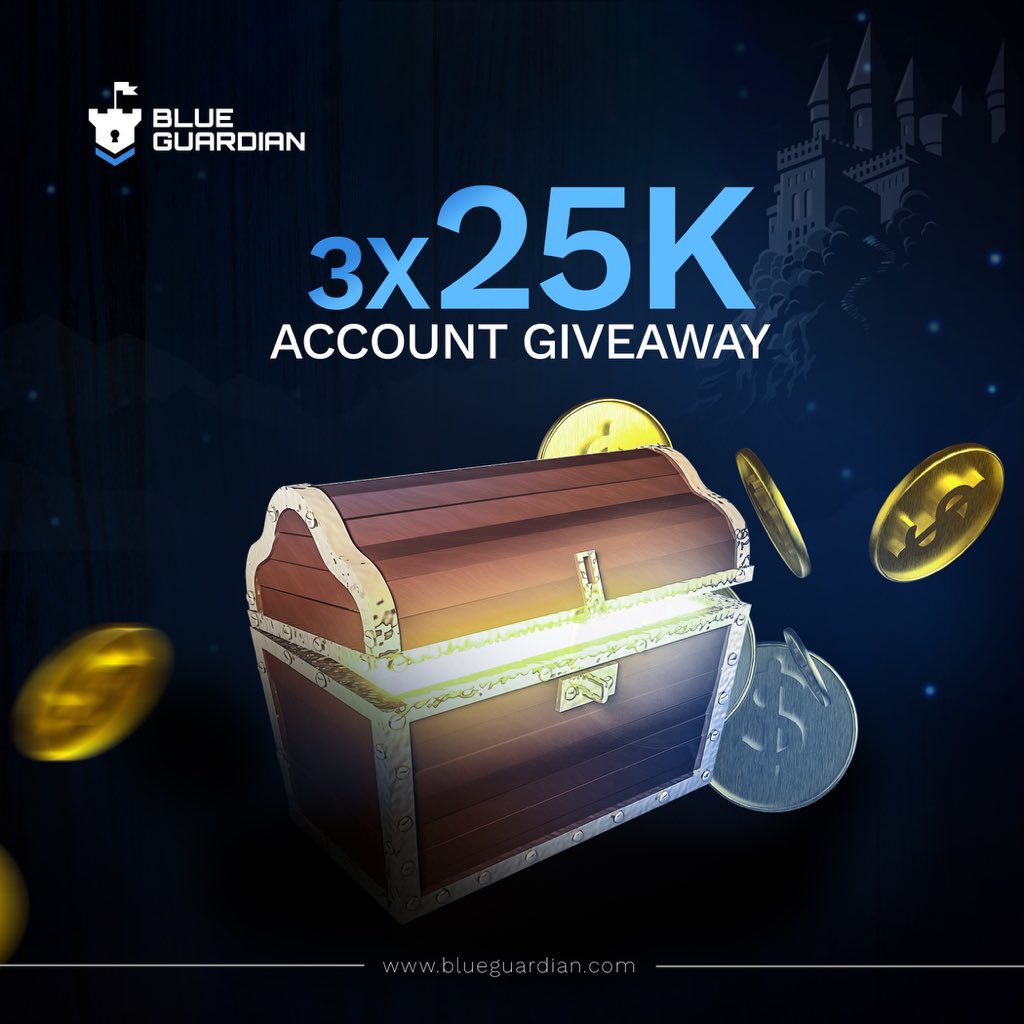 💙 $75k Giveaway Alert 🚨 Must follow | @BlueGuardiancom | @Anonymoux_Forex | @iamSoftVina | @TA_Sensei | @Victorex_ | Like & Retweet ( Tag 4 Traders ) Engage Pinned Tweet #Blueguardian .