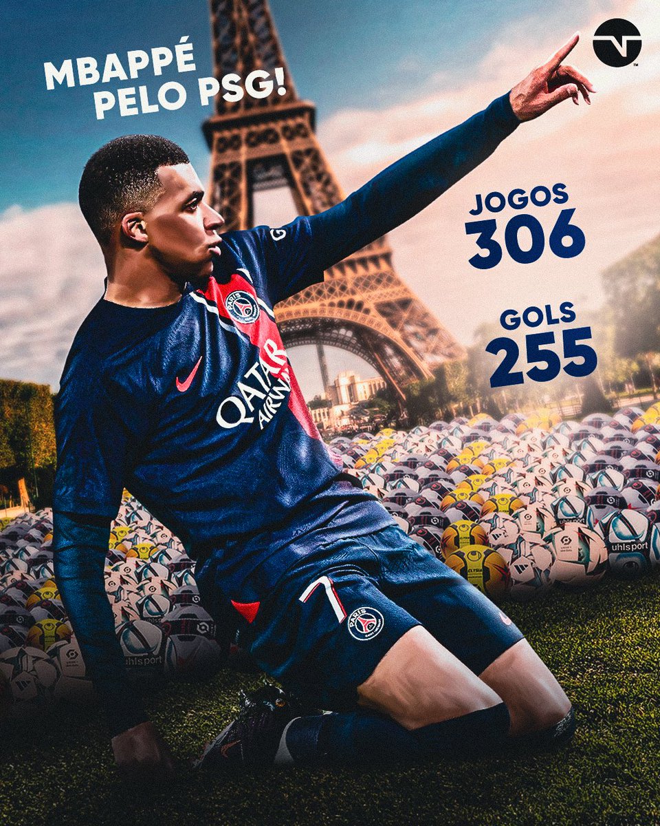 25 anos e MAIOR ARTILHEIRO na história do PSG! ⚽ Kylian Mbappé vai deixar saudades no clube parisiense. 👋