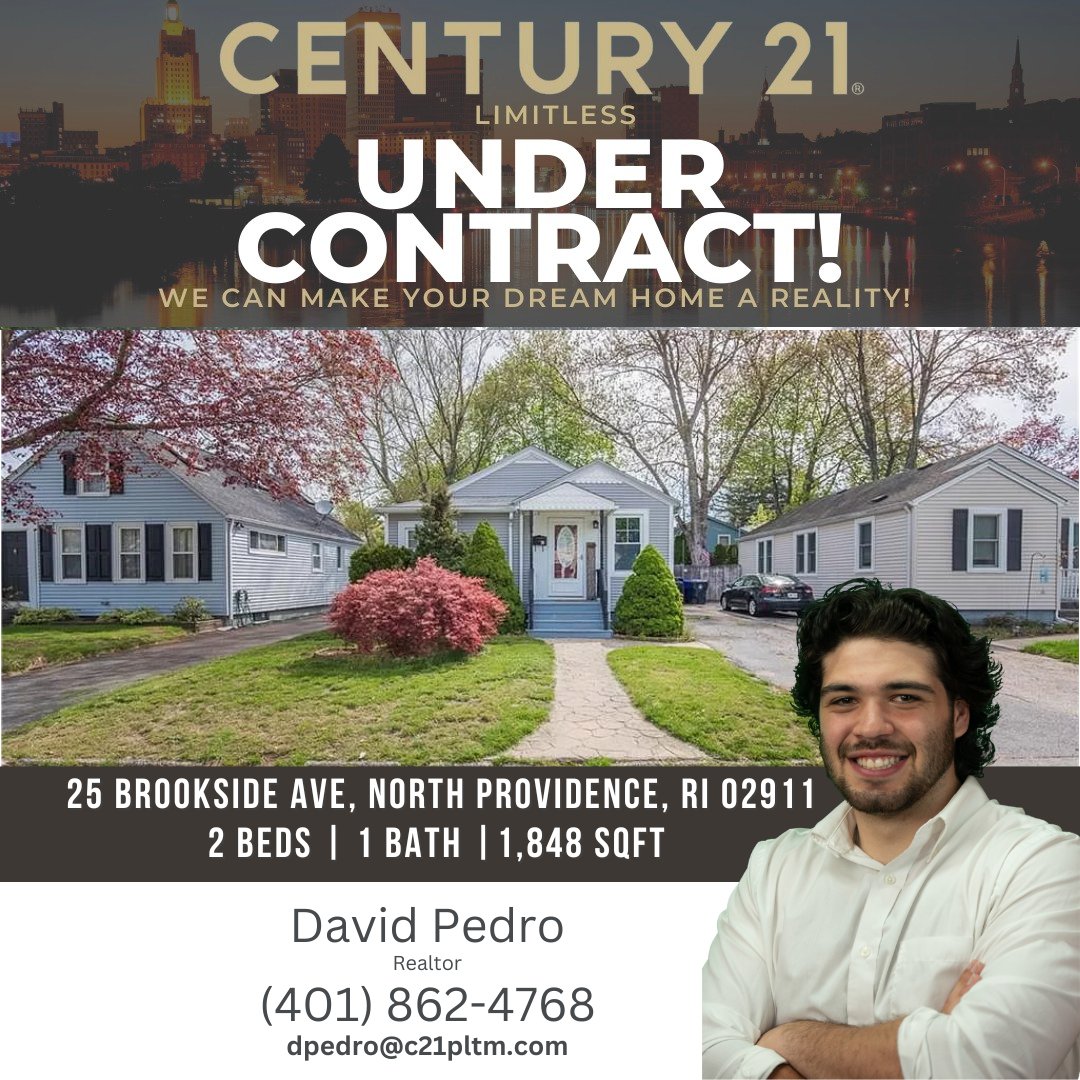 🏡  Under Contract! 🎉  We're thrilled to announce that 25 Brookside Ave, North Providence, RI 02911 is now under contract.  If you're ready to make a move in the market, don't hesitate to reach out to our expert team! 🛠️ 🔑  #UnderContract #NorthProvidence #RealEstate