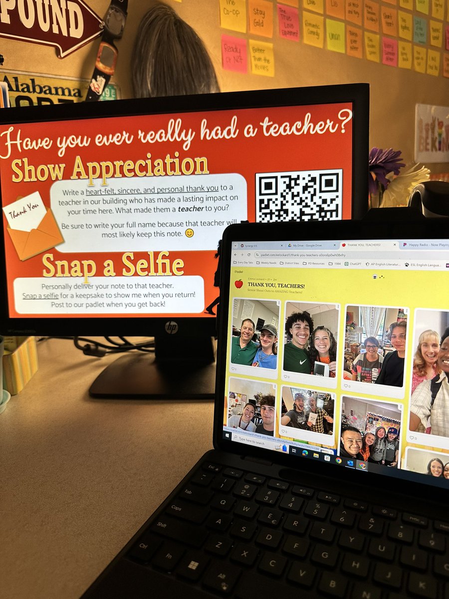 Inspired by the quote “Have you ever really had a teacher?” from the novel Tuesdays with Morrie, seniors wrote thank you notes to <a href="/OlatheEastHawks/">Olathe East High School</a> teachers that made an impact, hand delivered them, and snapped a selfie! 📸

SO FUN seeing them excited to share 🧡 with teachers!