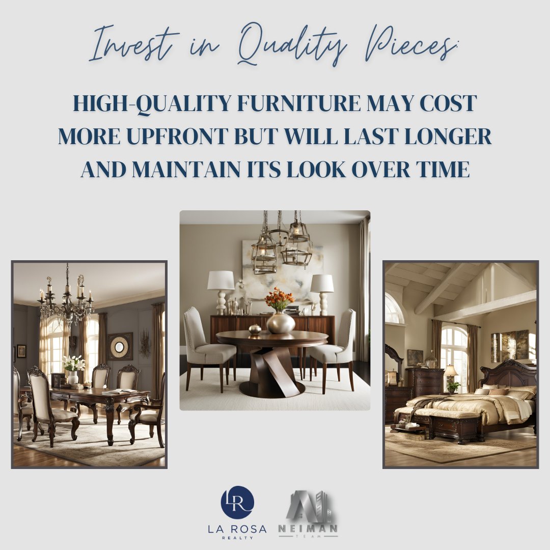 🏡✨ Elevate your space with lasting elegance! 💫🛋️ 

While it may require a larger upfront investment, quality pieces' longevity and enduring beauty make them a worthwhile addition to your home. ⏳💼

#qualityoverquantity #homedecortips #dreamhome #highqualityfurniture