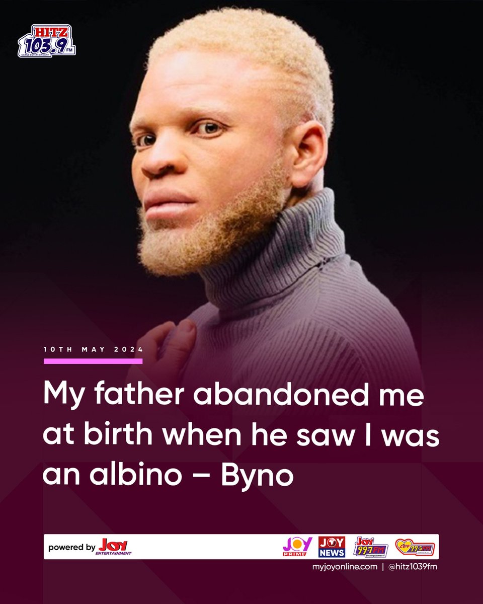 Musician and winner of the 2023 TV3 Mentor, Byno Ayoni, has revealed that his father abandoned him at birth due to his albinism.