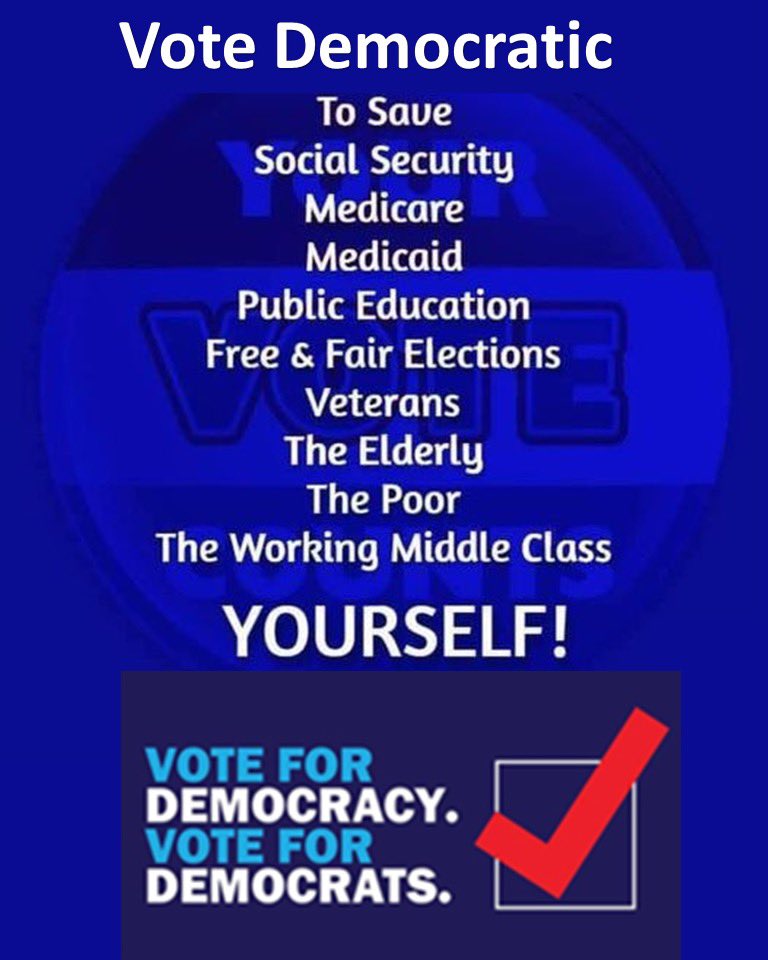 #wtpBLUE #DemVoice1 #ProudBlue States have different voter registration deadlines and requirements, so check what you need to do to register in your state well in advance of Election Day. If you are not registered to vote, go to vote.gov to find your options.