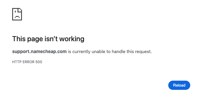 movinteraction's tweet photo. @Namecheap @jaycwing Also having issues and support section seems down as well @Namecheap https://t.co/6xINRRLRif