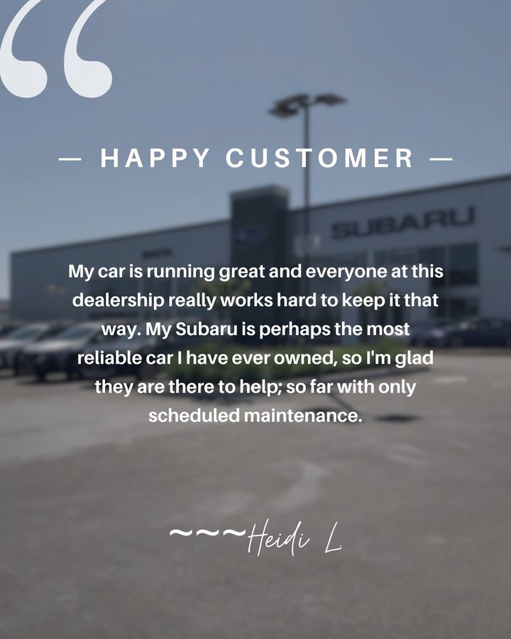 Thank you for choosing Maita Subaru for your maintenance needs. We are happy to help keep you on the road.

#MaitaSubaru #Subaru #HappyCustomer #FanFriday