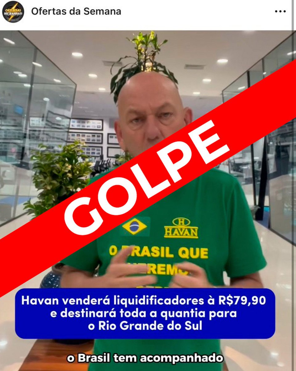 A Havan não está fazendo nenhuma promoção, isso é golpe Vamos vitalizar