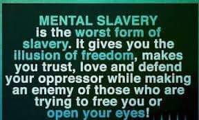 To the BATerias with mental slavery of renewed hopelessness.