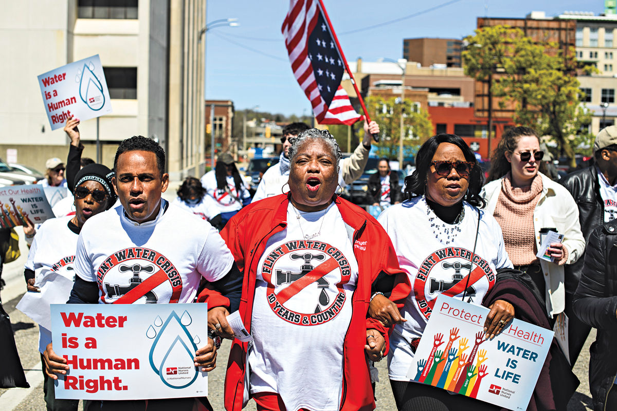 At the end of April 2024, on the 10-year anniversary of the #FlintWaterCrisis, residents continued to demand justice and accountability. Learn more about their efforts and the lasting impact of the crisis: cen.acs.org/environment/wa…