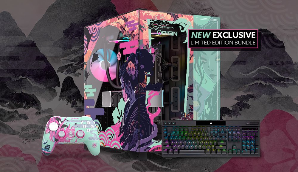 The warrior spirit burns bright. 🌸 ORIGIN PC’s new Onna-Bugeisha Bundle, available for a limited time: bit.ly/3wiGXu2