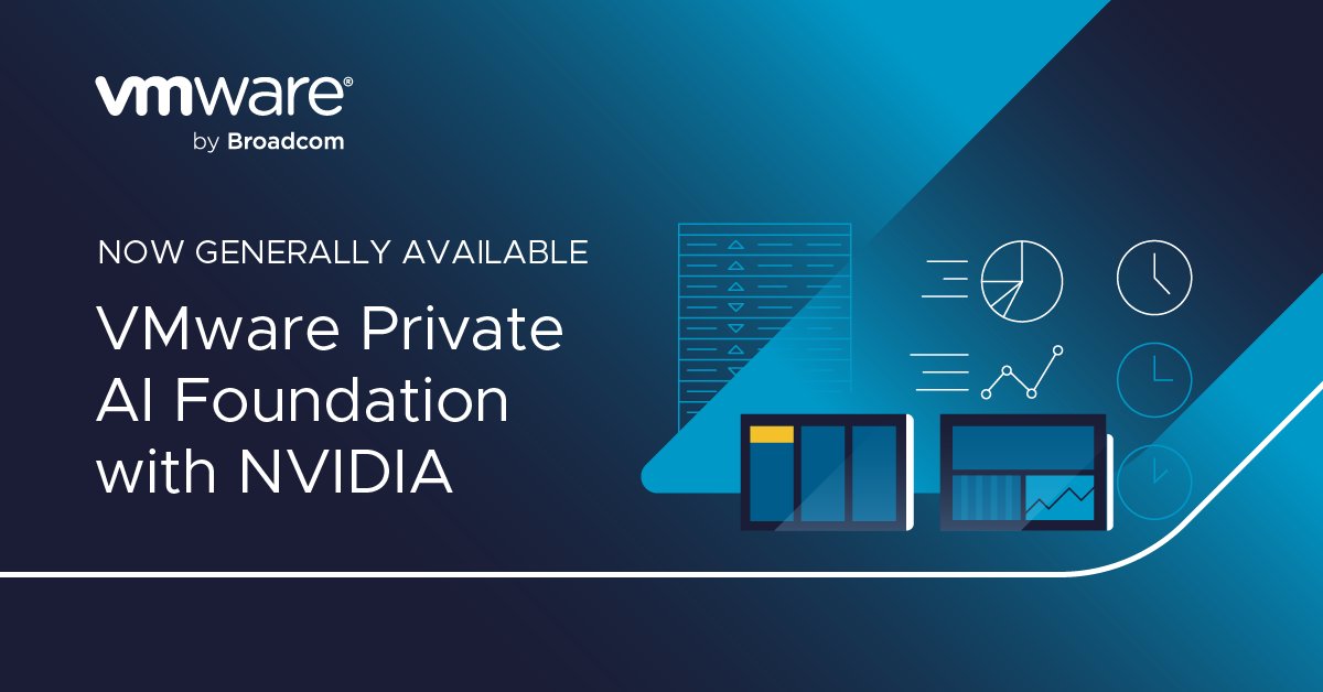 🔔 ICYMI: @VMware Private AI Foundation with @nvidia has achieved General Availability! Now, enterprises can tap into the power of #GenAI while addressing privacy and security concerns. See more features of our joint Gen AI platform here: blogs.vmware.com/cloud-foundati…