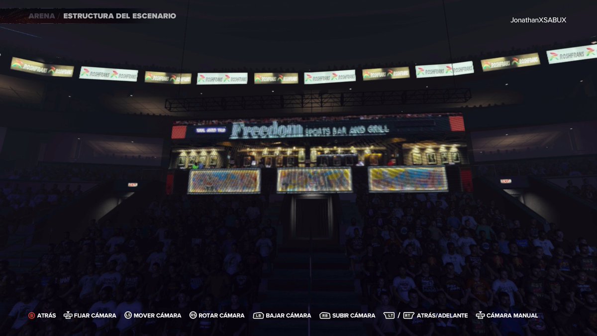 JonathanSABU's tweet image. Arena Mexico v2 para #WWE2K24
Se agrego la zona izquierda (el ring en las gradas), la mesa de comentaristas en el público, mejore la zona Freedom y con la novedad de las escaleras en el escenario, además el titantron es funcional 
Gracias a @PrinceMartyM
Disfruten y compartan 🫶🏼