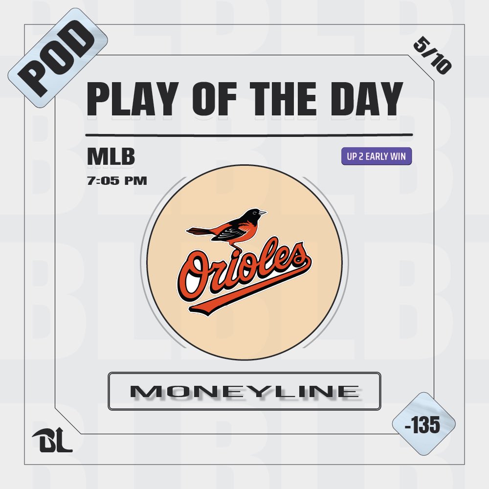 🚨@BetLeveling MLB POD! 👀

 • @Orioles UP 2 EARLY WIN!! 🫡✅

#GamblingX #MLBPicks #POD #LevelThePlayingField #BettingSports